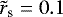 $\tilde{r}_{\textrm{s}}=0.1$