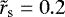 $\tilde{r}_{\textrm{s}}=0.2$