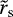 $\tilde{r}_{\textrm{s}}$