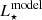 $ L_\star^{\rm model} $