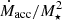 $ \dot{M}_{\mathrm{acc}}/M_\star^2 $