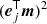 $ (\boldsymbol{e}_j^{\sf T} \boldsymbol{m})^2 $