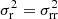 $ \sigma^2_{\rm r} = \sigma_{\rm rr}^2 $