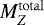 $M_{Z}^{\mathrm{total}}$