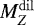 $M_{Z}^{\mathrm{dil}}$