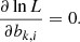 $$ \begin{aligned} \frac{\partial \ln L}{\partial b_{k,i}} = 0. \end{aligned} $$