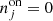 $ n^{\rm on}_j=0 $