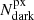 $ N_{\mathrm{dark}}^{\mathrm{px}} $