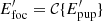 $ {E}_{\mathrm{foc}}^{\prime}=\mathcal{C}\{ {E}_{\mathrm{pup}}^{\prime} \} $