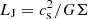 $ L_{\mathrm{J}} = c_{\mathrm{s}}^2/ G \Sigma $