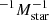 $ ^{-1} M_{\mathrm{star}}^{-1} $