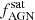 $ f_{\mathrm{AGN}}^{\mathrm{sat}} $