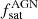 $ f_{\mathrm{sat}}^{\mathrm{AGN}} $