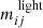 $ m^{{\text{ light}}}_{ij} $