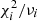 $ \chi_i^2/\nu_i $
