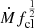 $ \dot{M}f_{\mathrm{cl}}^{\frac{1}{2}} $