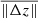 $ \overline{\|\Delta z\|} $
