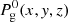 $ P^0_{\rm g}(x,{\it y},z) $