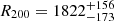 $ R_{200}=1822^{+156}_{-173} $