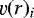 $\varv(r)_i$