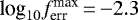$\textrm{log}_{10} f_{\textrm{err}}^{\textrm{max}}\,{=}\,{-}2.3$