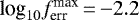 $\textrm{log}_{10} f_{\textrm{err}}^{\textrm{max}}\,{=}\,{-}2.2$