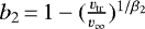 $b_2\,{=}\,1 -(\frac{\varv_{\textrm{tr}}}{\varv_{\infty}})^{1/\beta_2}$
