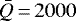 $\bar{Q}\,{=}\,2000$