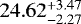 $24.62^{&#x002B;3.47}_{-2.27}$