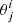 $ \theta_j^{i} $