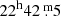 $ 22^{\mathrm{h}}42{{\overset{\text{ m}}{.}}}5 $