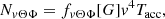 $$ \begin{aligned} N_{{ v}\Theta \Phi } = f_{{ v}\Theta \Phi }[G]{ v}^4 T_{\rm acc}, \end{aligned} $$