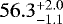 $56.3^{&#x002B;2.0}_{-1.1}$