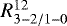$R^{12}_{3-2/1-0}$