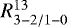 $R^{13}_{3-2/1-0}$