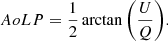 $$ \begin{aligned}&{AoLP} = \frac{1}{2}\arctan {\left(\frac{U}{Q}\right)}. \end{aligned} $$
