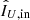 $ \hat{I}_{U,\mathrm{in}} $