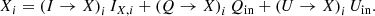 $$ \begin{aligned} X_i = \left(I \rightarrow X\right)_i I_{X,i} + \left(Q \rightarrow X\right)_i Q_\mathrm{in} + \left(U \rightarrow X\right)_i U_\mathrm{in} . \end{aligned} $$