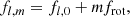$$ \begin{aligned} f_{l, m} = f_{l, 0} + mf_{\rm rot}, \end{aligned} $$
