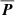 $ \overline{{{\boldsymbol{P}}}} $