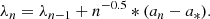 $$ \begin{aligned} \lambda _n = \lambda _{n-1}+n^{-0.5}*(a_n-a_*). \end{aligned} $$
