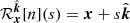 $ \mathcal{R}_{{{{\boldsymbol{x}}}}}^{\hat{{\boldsymbol{k}}}}[n](s) = {{{\boldsymbol{x}}}}+ s\hat{{\boldsymbol{k}}} $