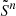 Mathematical equation: $ \tilde{S}^{n} $