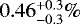 $0.46^{&#x002B;0.3}_{-0.3}\%$