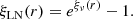 $$ \begin{aligned} \xi _{\rm LN}(r)=e^{\xi _\nu (r)}-1. \end{aligned} $$