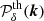 $ \mathcal{P}^{\rm th}_\delta({\boldsymbol{k}}) $