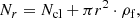 $$ \begin{aligned} N_r = N_\mathrm{cl} + \pi r^2 \cdot \rho _\mathrm{f} , \end{aligned} $$