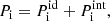 $$ \begin{aligned} P_{\rm i} = P_{\rm i}^{\mathrm{id}} + P_{\rm i}^{\mathrm{int}}, \end{aligned} $$