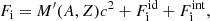 $$ \begin{aligned} F_{\rm i} = M^\prime (A,Z)c^2 + F_{\rm i}^\mathrm{id} + F_{\rm i}^\mathrm{int}, \end{aligned} $$