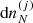 $ \hbox{d}n_N^{(j)} $